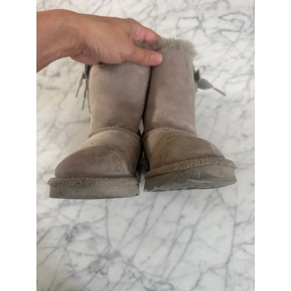 Ugg Pala Kids Sz 13 Gray Bow
